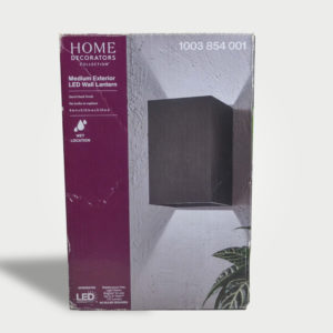 HOME DECORATORS MEDIUM EXTERIOR LED WALL LANTERN
