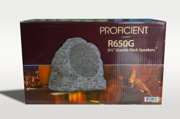Proficient Audio R650G 2-way Outdoor Speaker, 60 W RMS, Granite