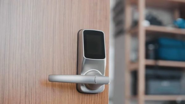Model-S Satin Nickel Smart Touchscreen Keypad Door Latch Lock with Bluetooth - Image 2