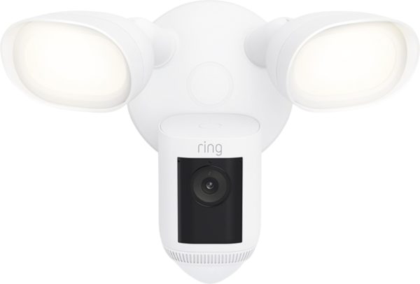 Ring Floodlight Cam Wired Plus with motion-activated 1080p HD video (WHITE)