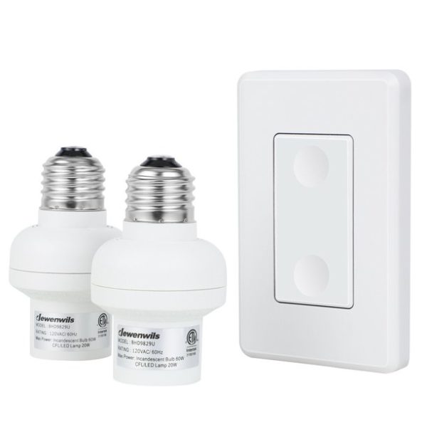 DEWENWILS REMOTE CONTROL LIGHT SOCKET (DOUBLE SOCKET)